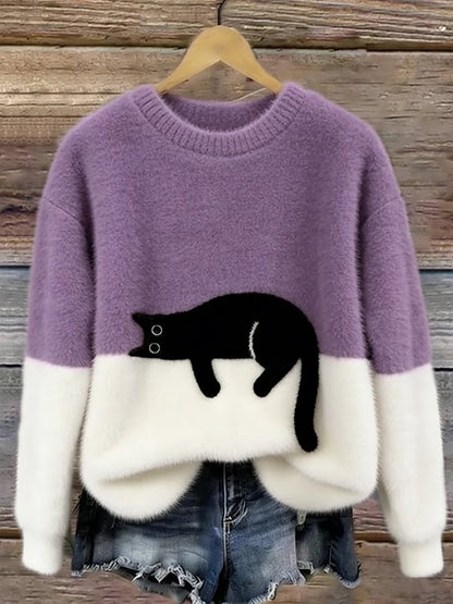 Ayla Cat Graphic Sweater 9