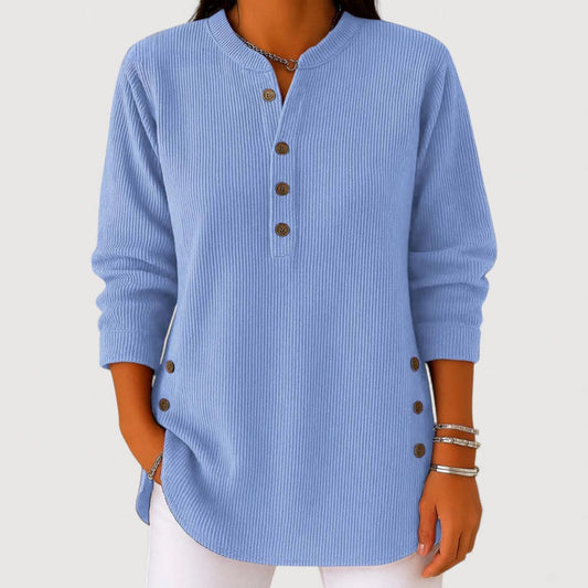 Ayla Cozy Button Top 0