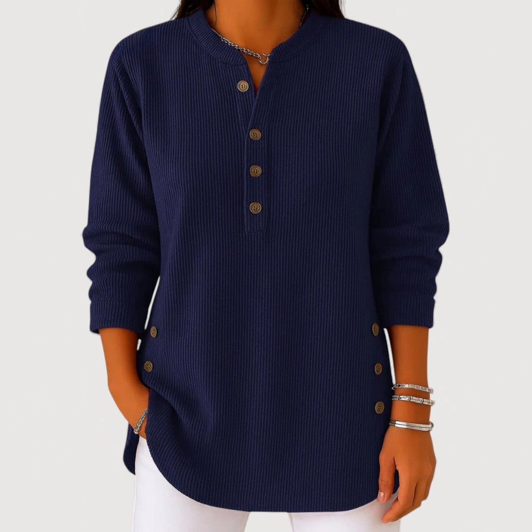 Ayla Cozy Button Top 2