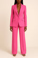 Women's tailored blazer and full-length trouser set