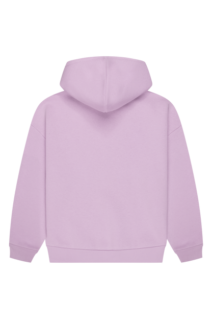 Sweat à capuche à logo lavande femme, col capuche, manches longues