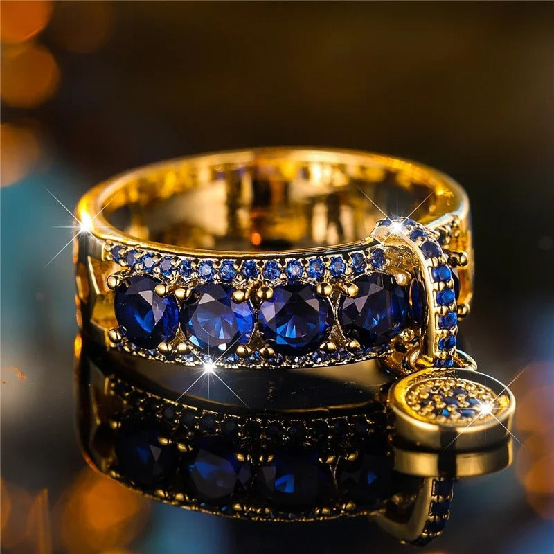 Bianca Antique Crystal Ring 0