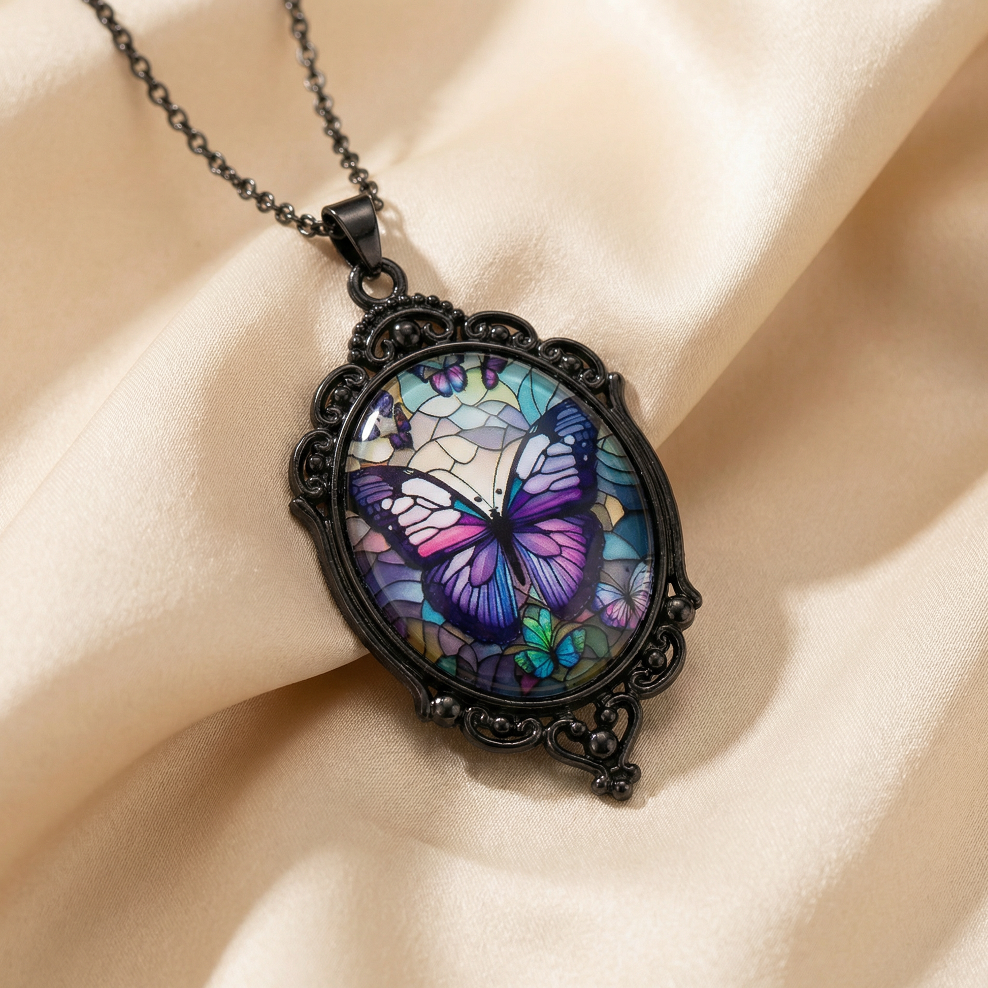 Bianca Butterfly Pendant Necklace 1