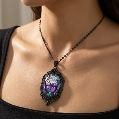 Bianca Butterfly Pendant Necklace 2
