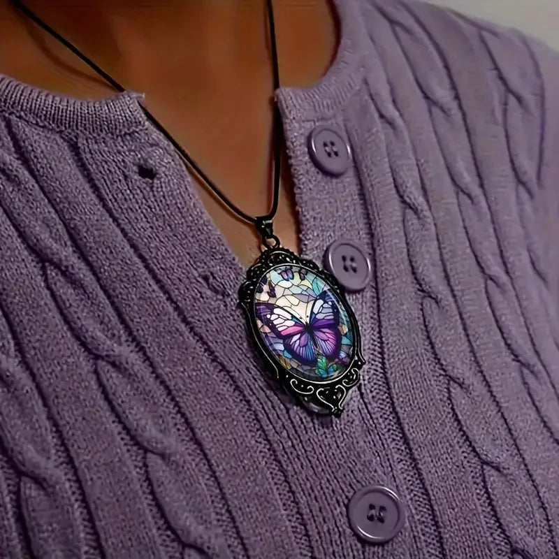 Bianca Butterfly Pendant Necklace 4