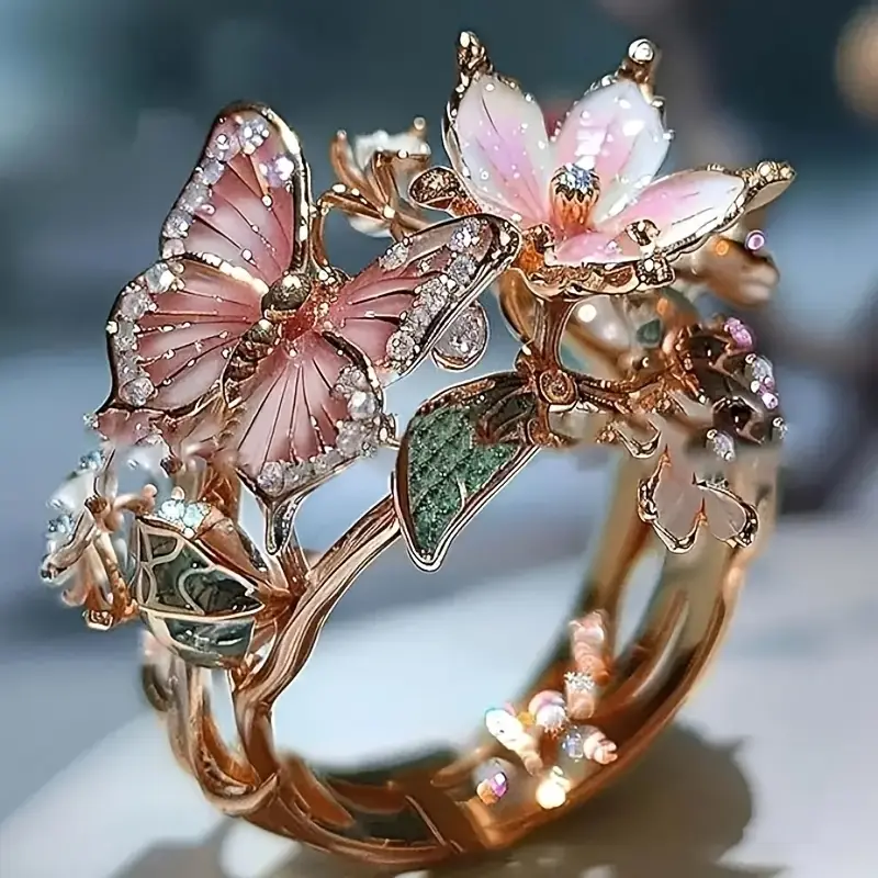 Bianca Butterfly Ring 0