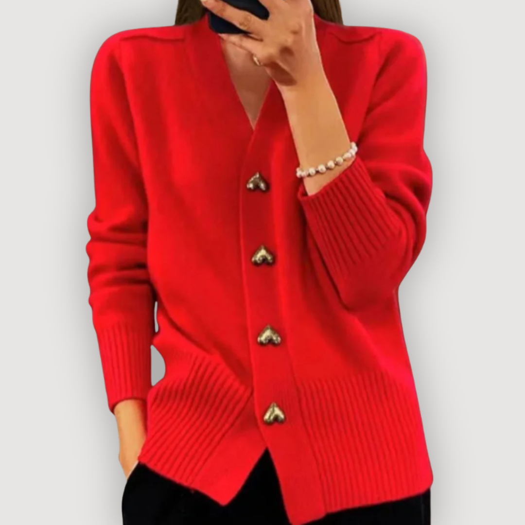 Bianca Heart Button Cardigan 3