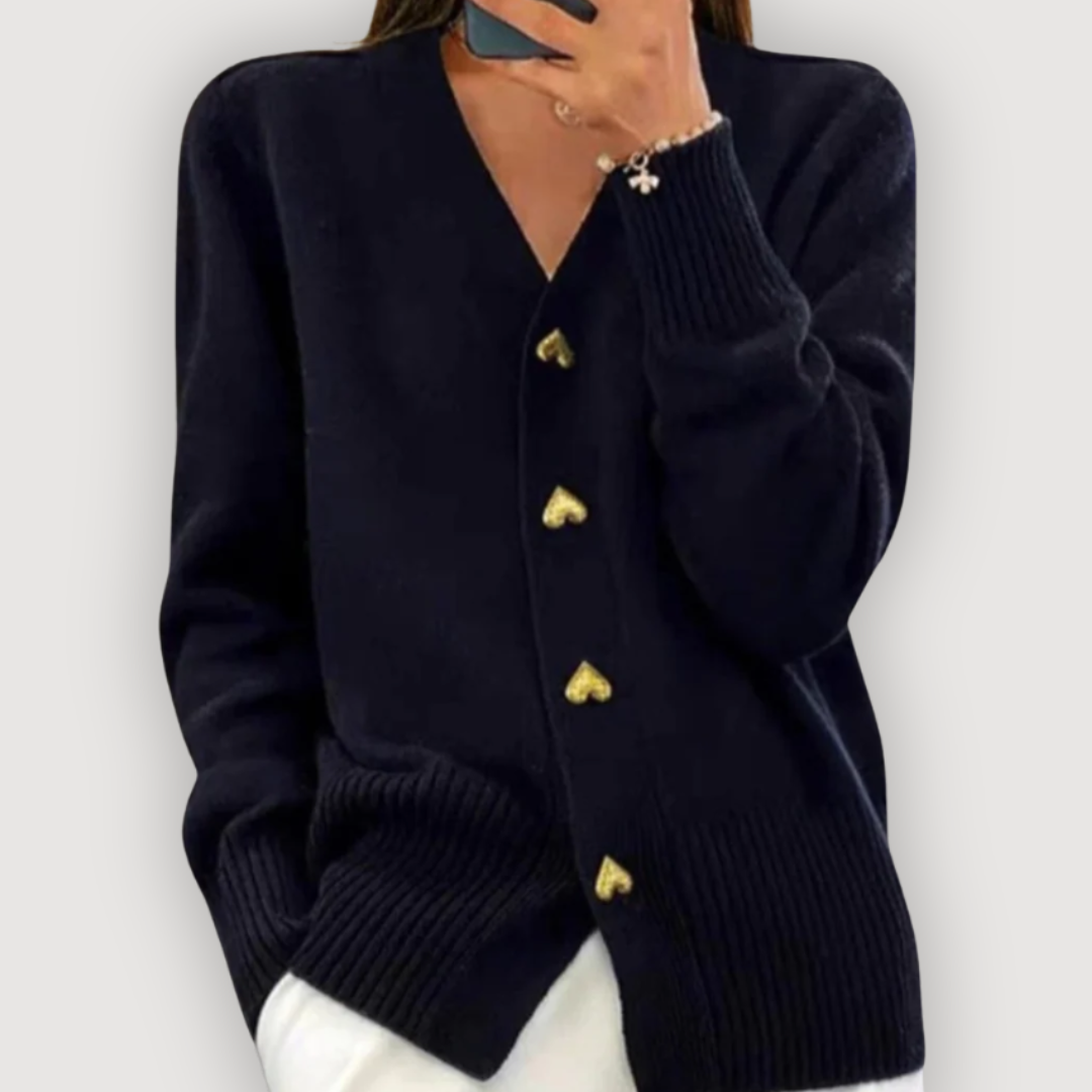 Bianca Heart Button Cardigan 4