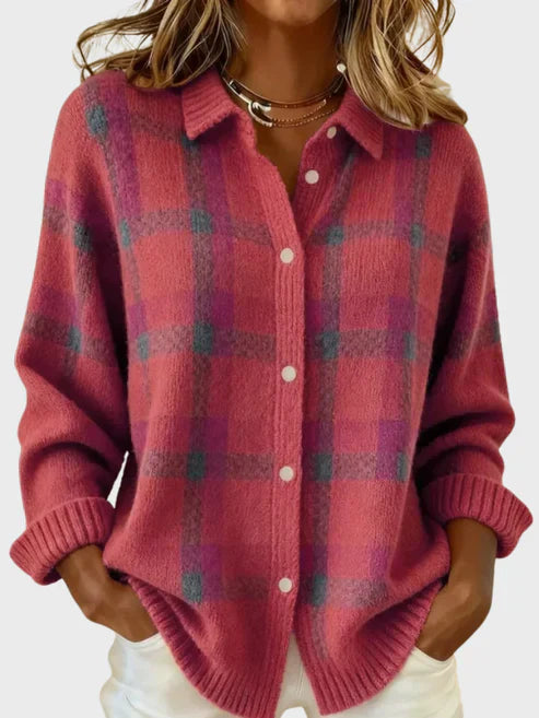 Bianca Retro Plaid Cardigan 4