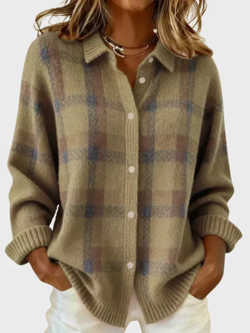 Bianca Retro Plaid Cardigan 5