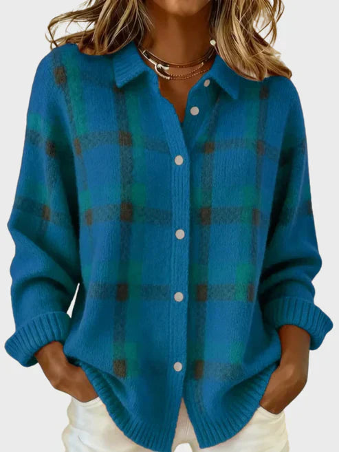 Bianca Retro Plaid Cardigan 6