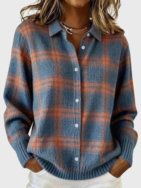 Bianca Retro Plaid Cardigan 7