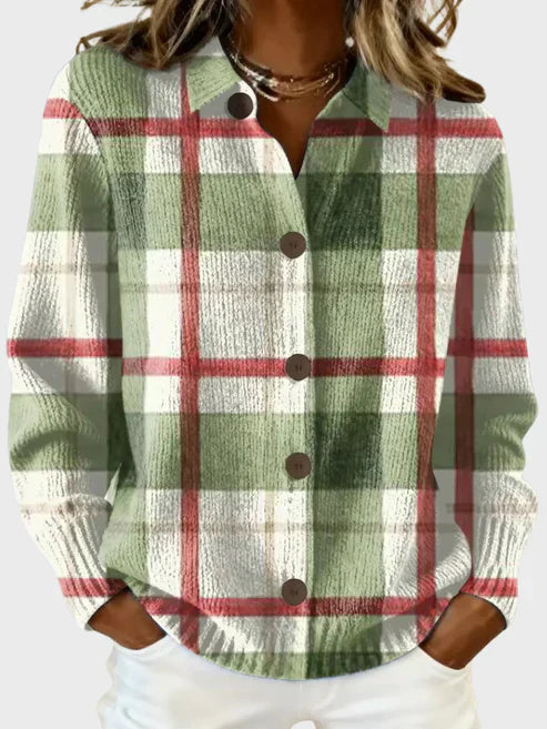Bianca Retro Plaid Cardigan 8