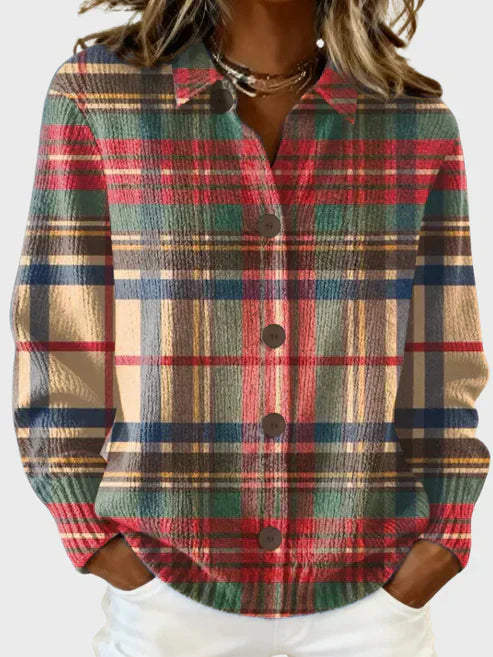Bianca Retro Plaid Cardigan 9