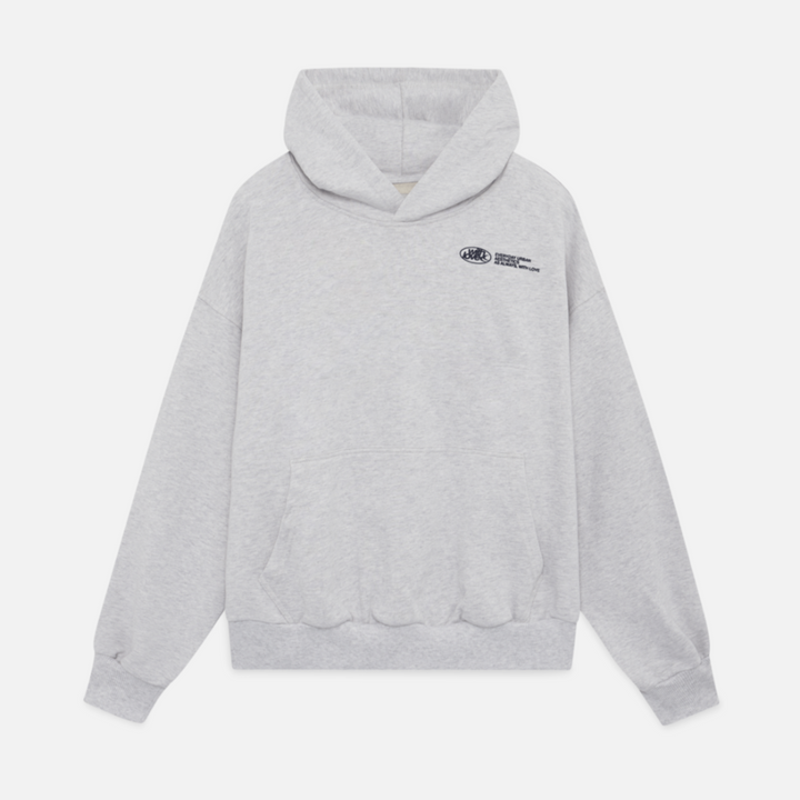 Unisex cropped hoodie with hood and large back graphic lettering