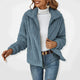 Women's textured hooded fleece jacket with full zip