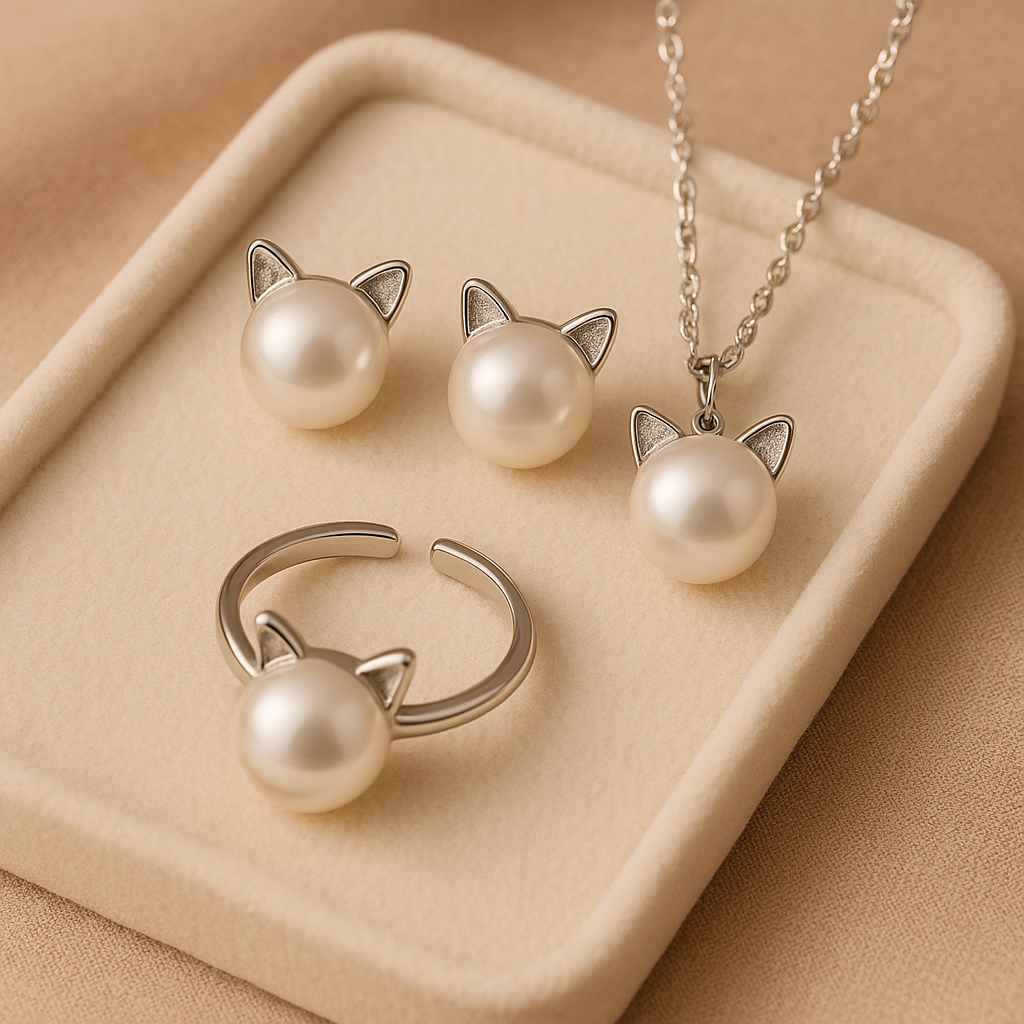 Briella Cat Jewelry Set 0
