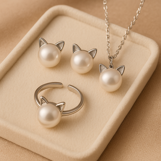 Briella Cat Jewelry Set 0