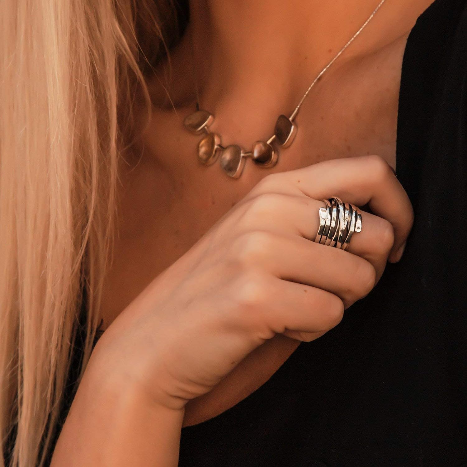 Briella Vintage Layered Ring 2