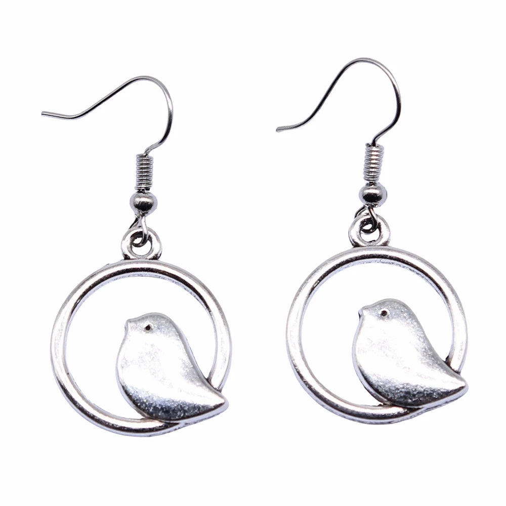 Brielle Bird Charm Drop Earrings 3