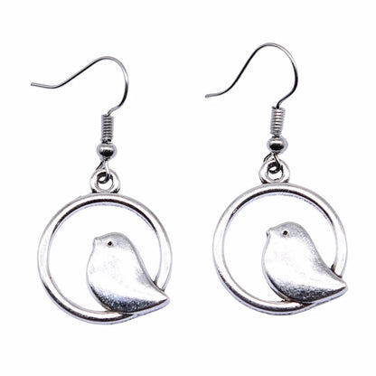 Brielle Bird Charm Drop Earrings 3