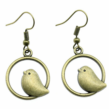 Brielle Bird Charm Drop Earrings 4