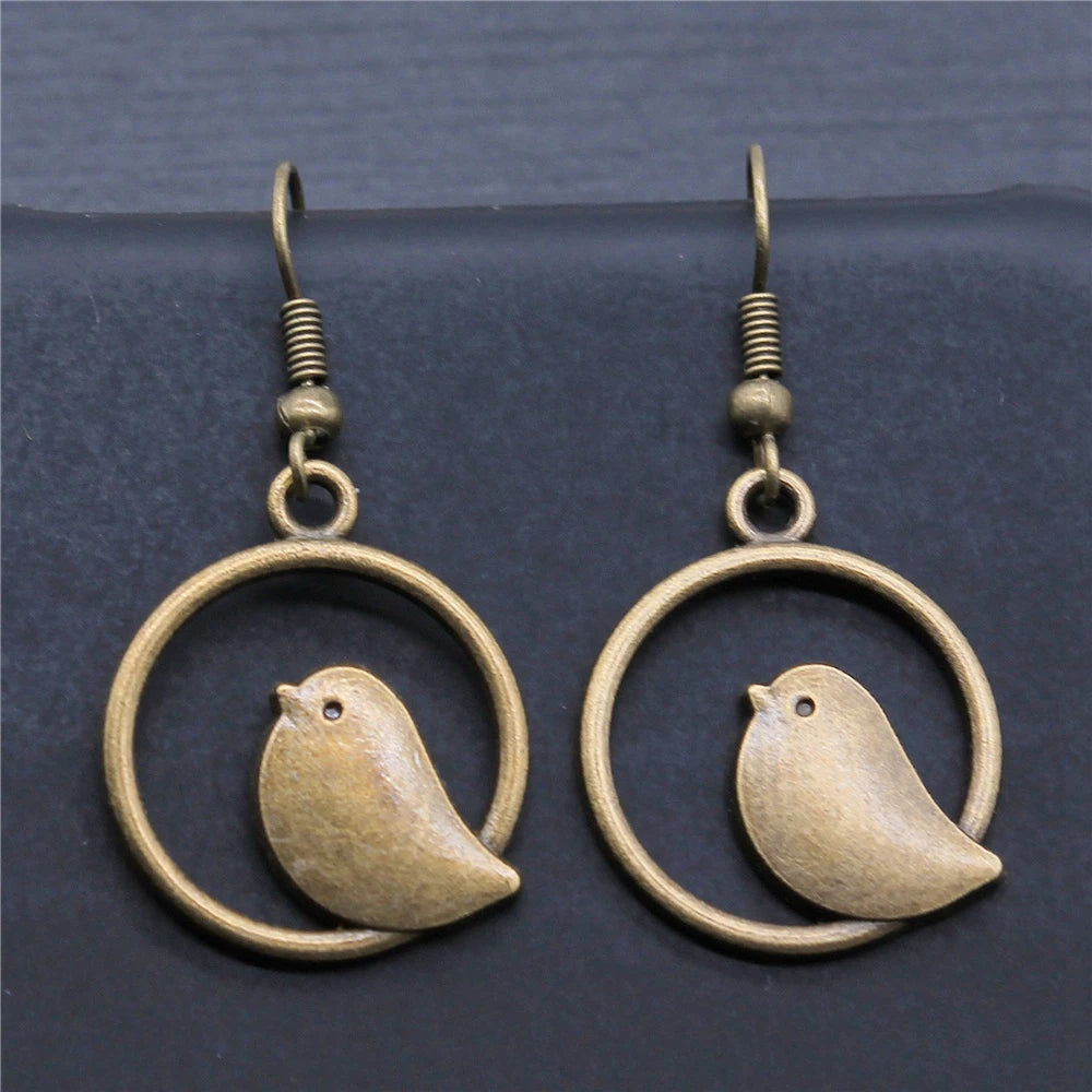 Brielle Bird Charm Drop Earrings 5