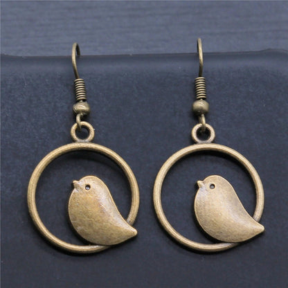 Brielle Bird Charm Drop Earrings 5