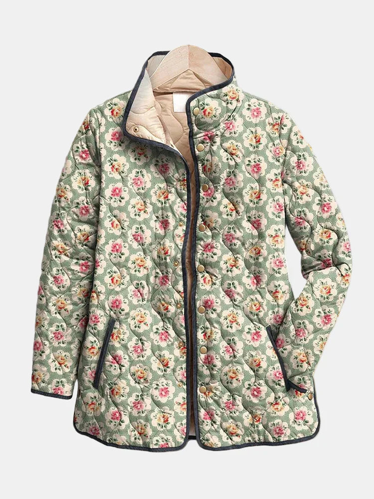 Brielle Floral Quilted Jacket 0