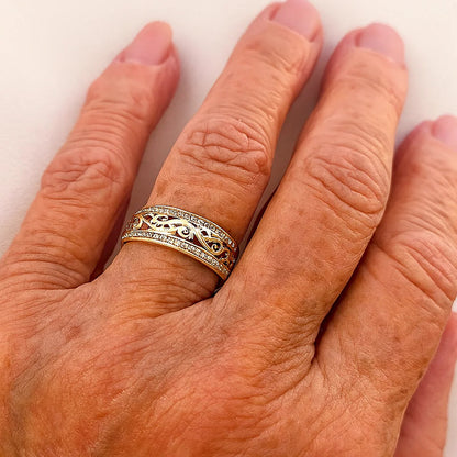Brielle Hollow Gold Ring 1