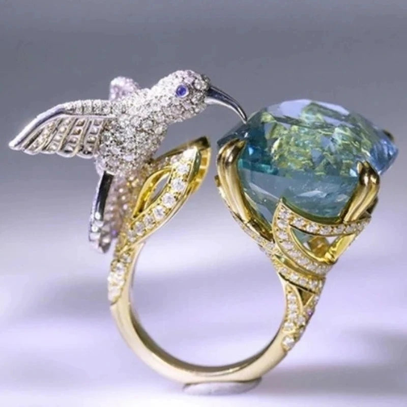 Brielle Hummingbird Ring 0