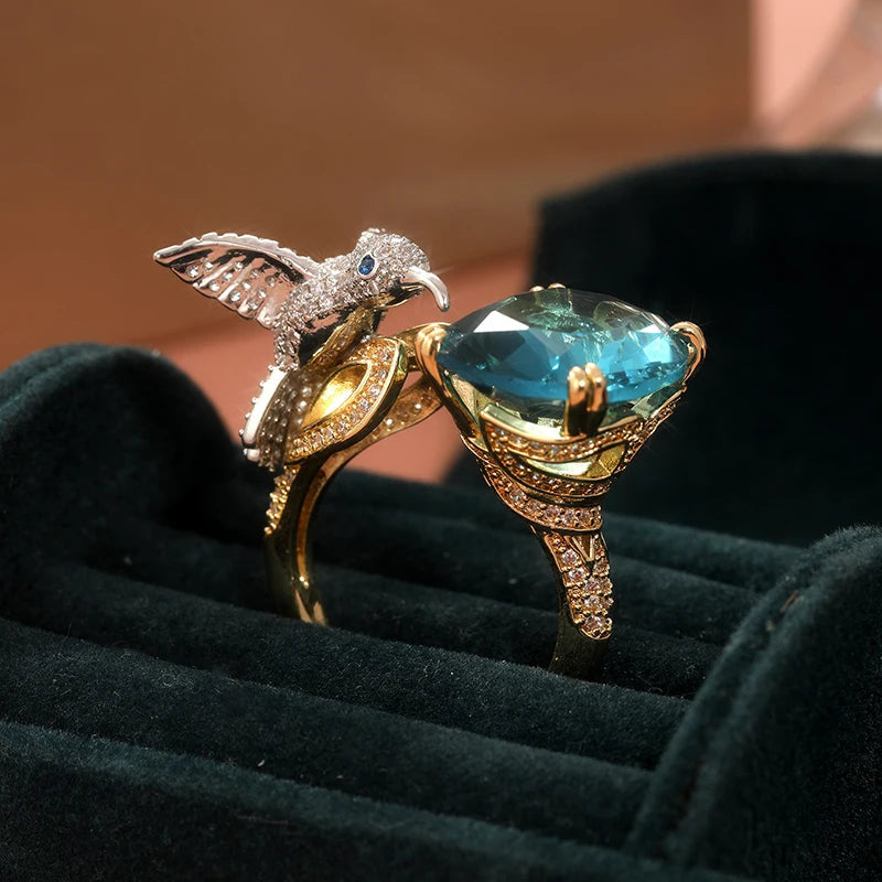Brielle Hummingbird Ring 1
