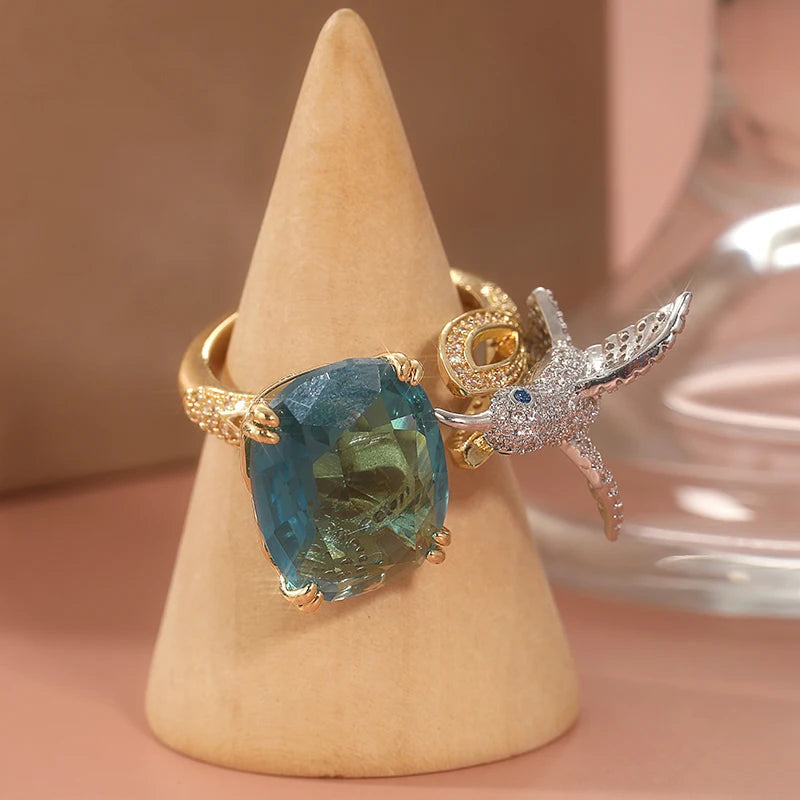 Brielle Hummingbird Ring 4