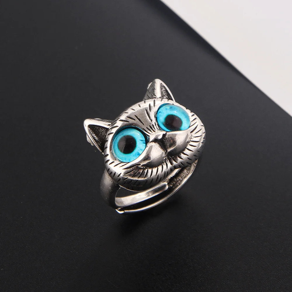 Brielle Vintage Cat Ring 0