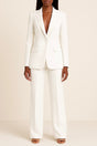 Women's tailored blazer and full-length trouser set
