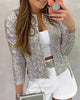 Women's Sequin Jacket – Sparkling Collared Evening & Party Jacket 3