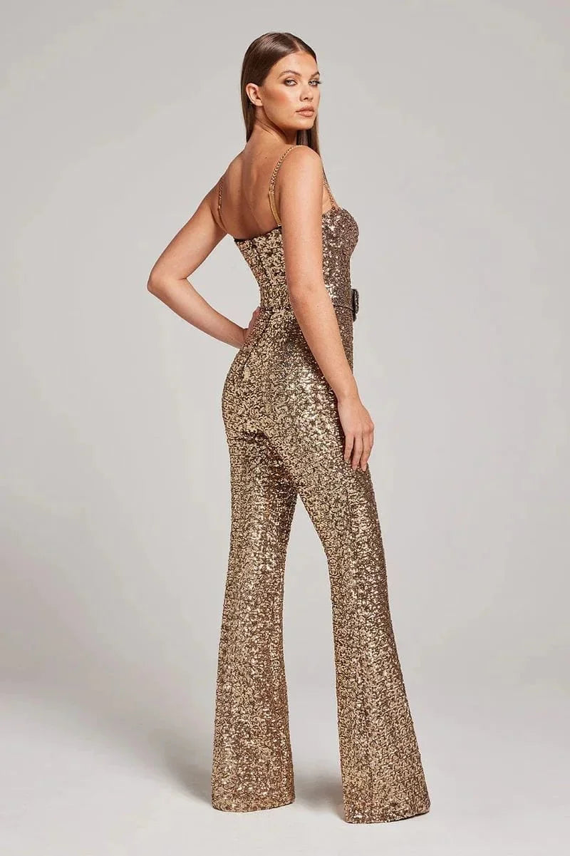 Women's Sequin Jumpsuit – Sparkling Evening & Party One-Piece 2