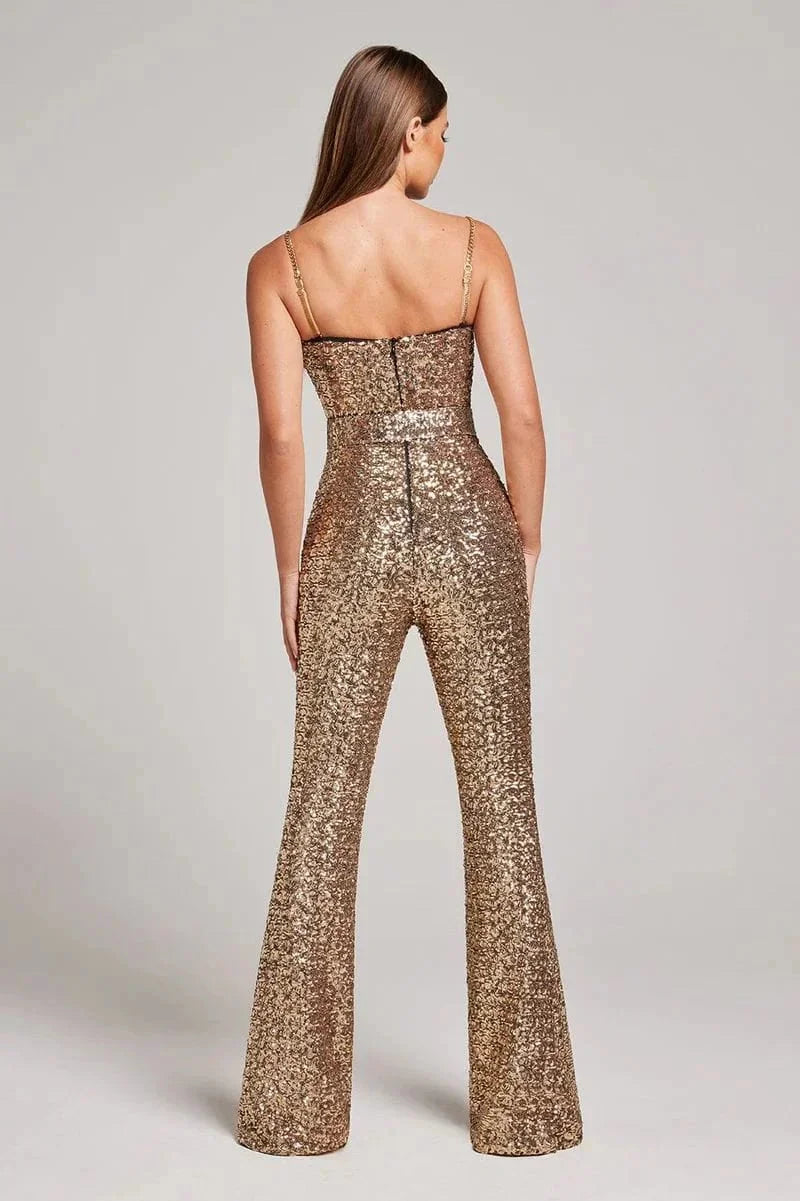 Women's Sequin Jumpsuit – Sparkling Evening & Party One-Piece 3