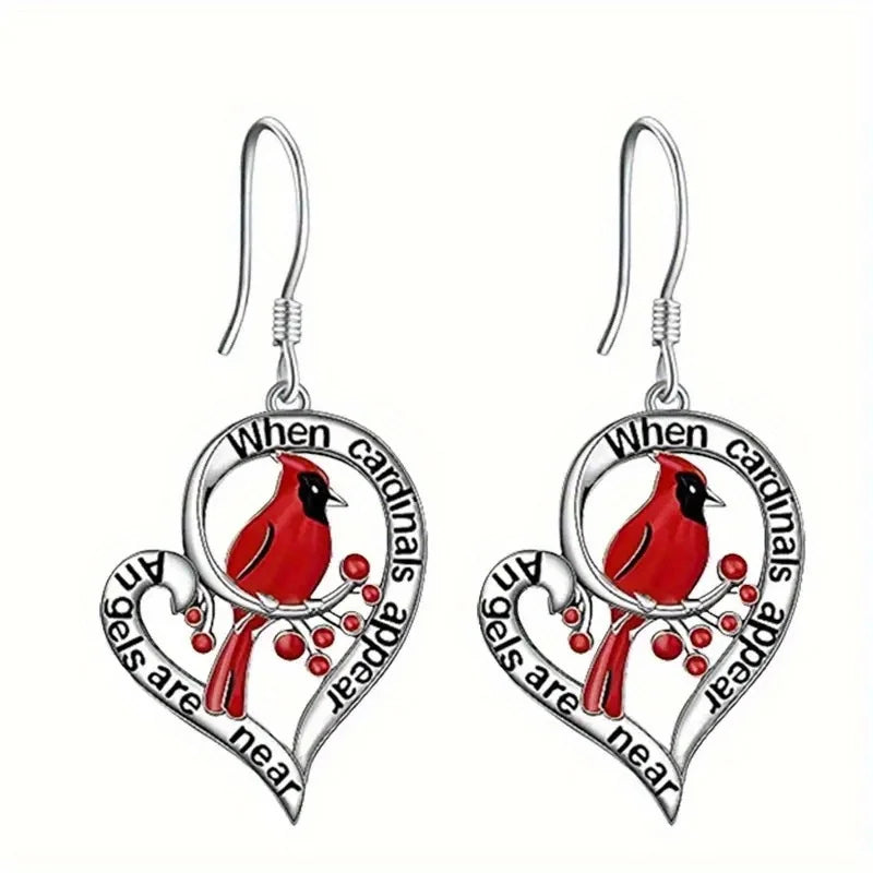 Cassandra Heart Drop Earrings 2