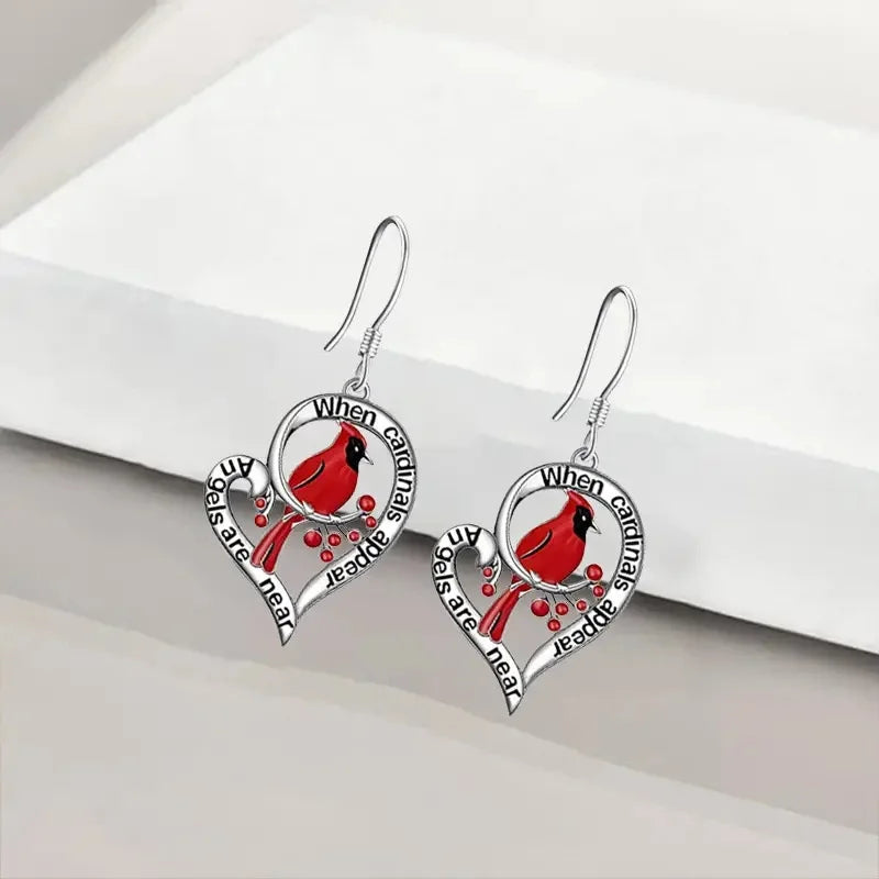 Cassandra Heart Drop Earrings 3
