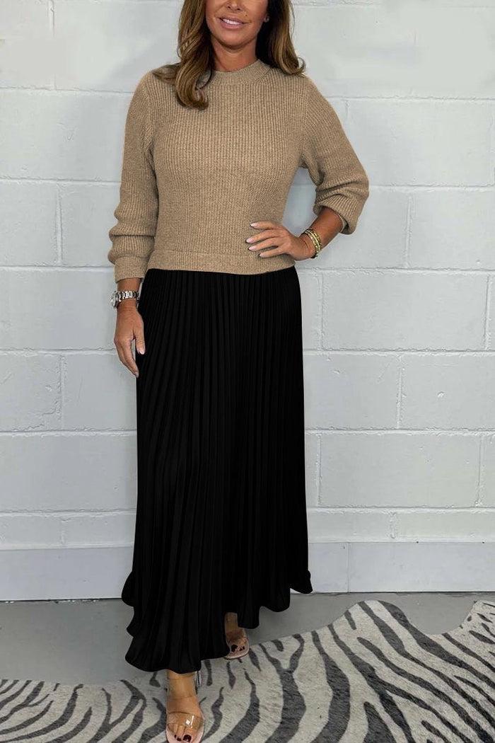 Cassandra Pleated Maxi Dress 10