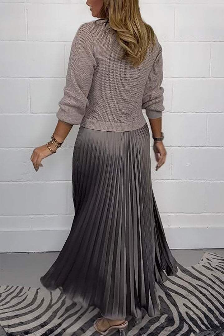 Cassandra Pleated Maxi Dress 2