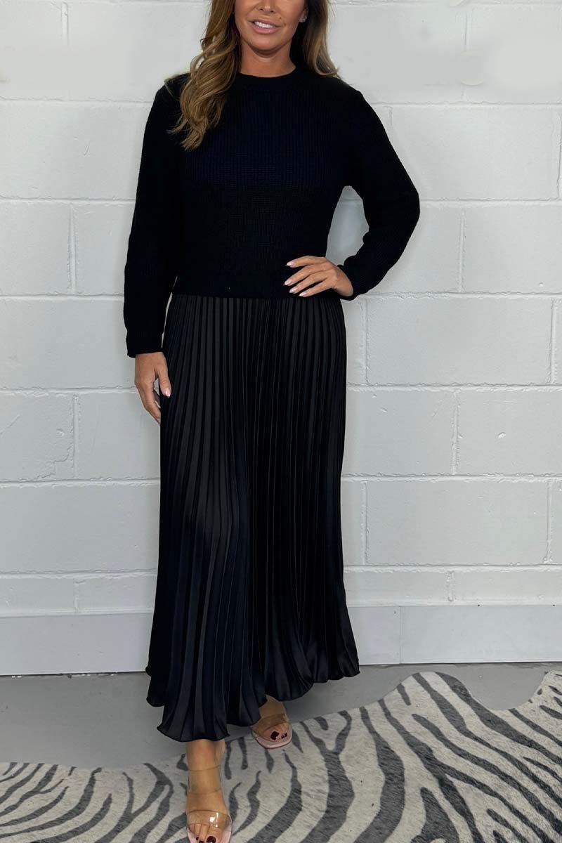 Cassandra Pleated Maxi Dress 4