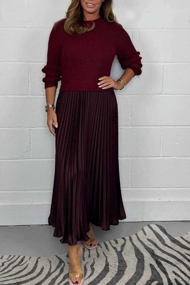 Cassandra Pleated Maxi Dress 5