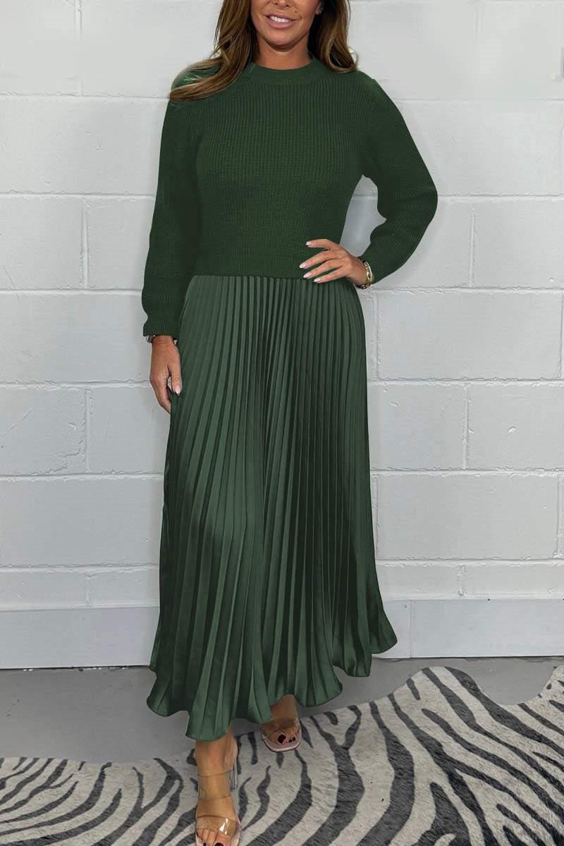 Cassandra Pleated Maxi Dress 6