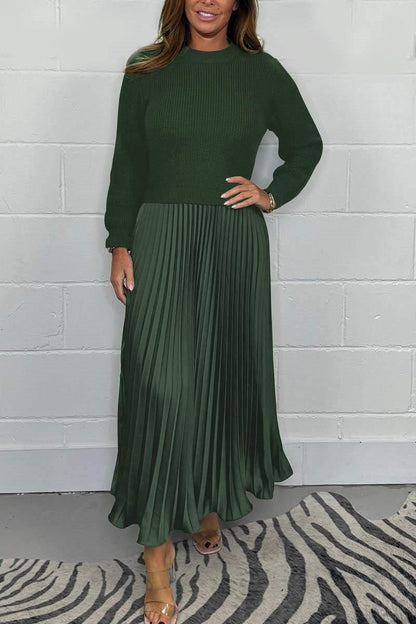 Cassandra Pleated Maxi Dress 6