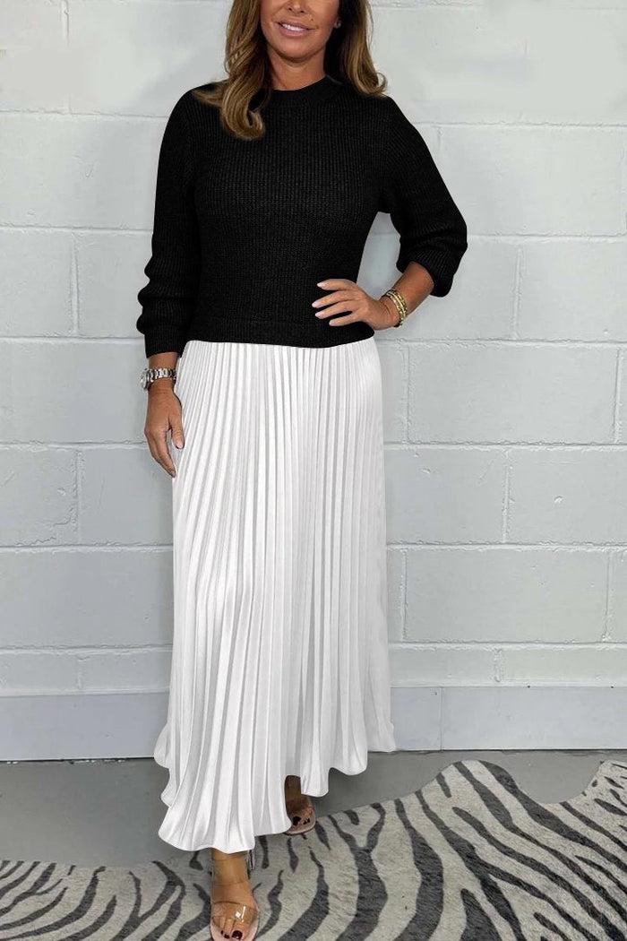 Cassandra Pleated Maxi Dress 8