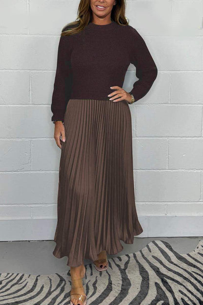 Cassandra Pleated Maxi Dress 9