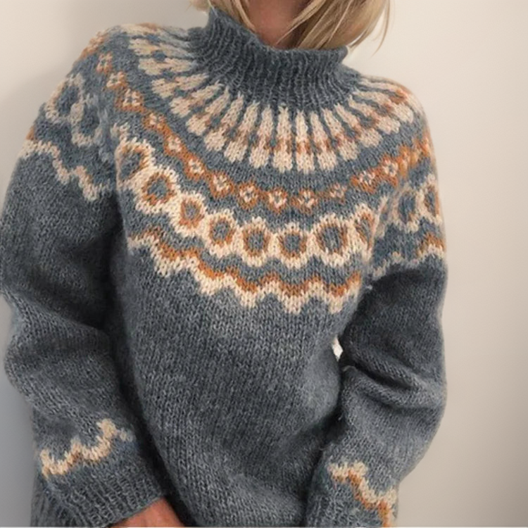 Cecilia Icelandic Knit Sweater 1