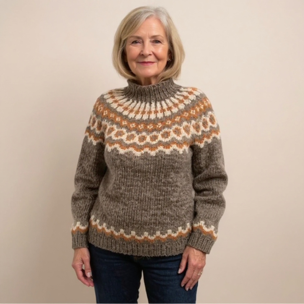 Cecilia Icelandic Knit Sweater 4